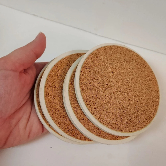 Set of 4 Mary Engelbreit Teapots Drink Coasters Cork Back - Picture 10 of 10